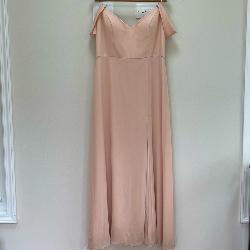 Jenny Yoo “Priya” Dress in blush, size 14